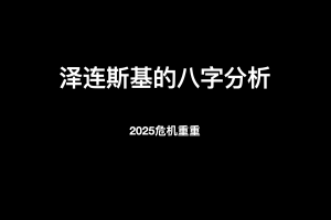 八字分析:2025泽连斯基危机重重