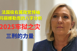 法国极右翼领导人勒庞的八字分析,为何犯牢狱之灾?